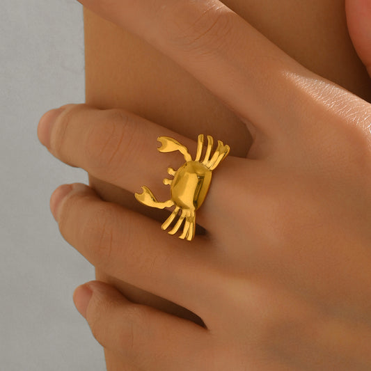 ELNA Crab Design Ring